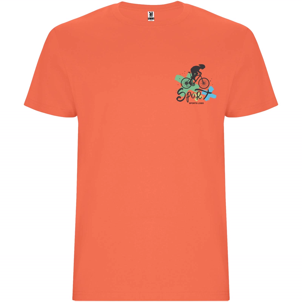 Stafford 190 g/m² kortærmet t-shirt til mænd i farven Koral