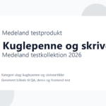 Produktbillede til testkategori Kuglepenne og skriveartikler