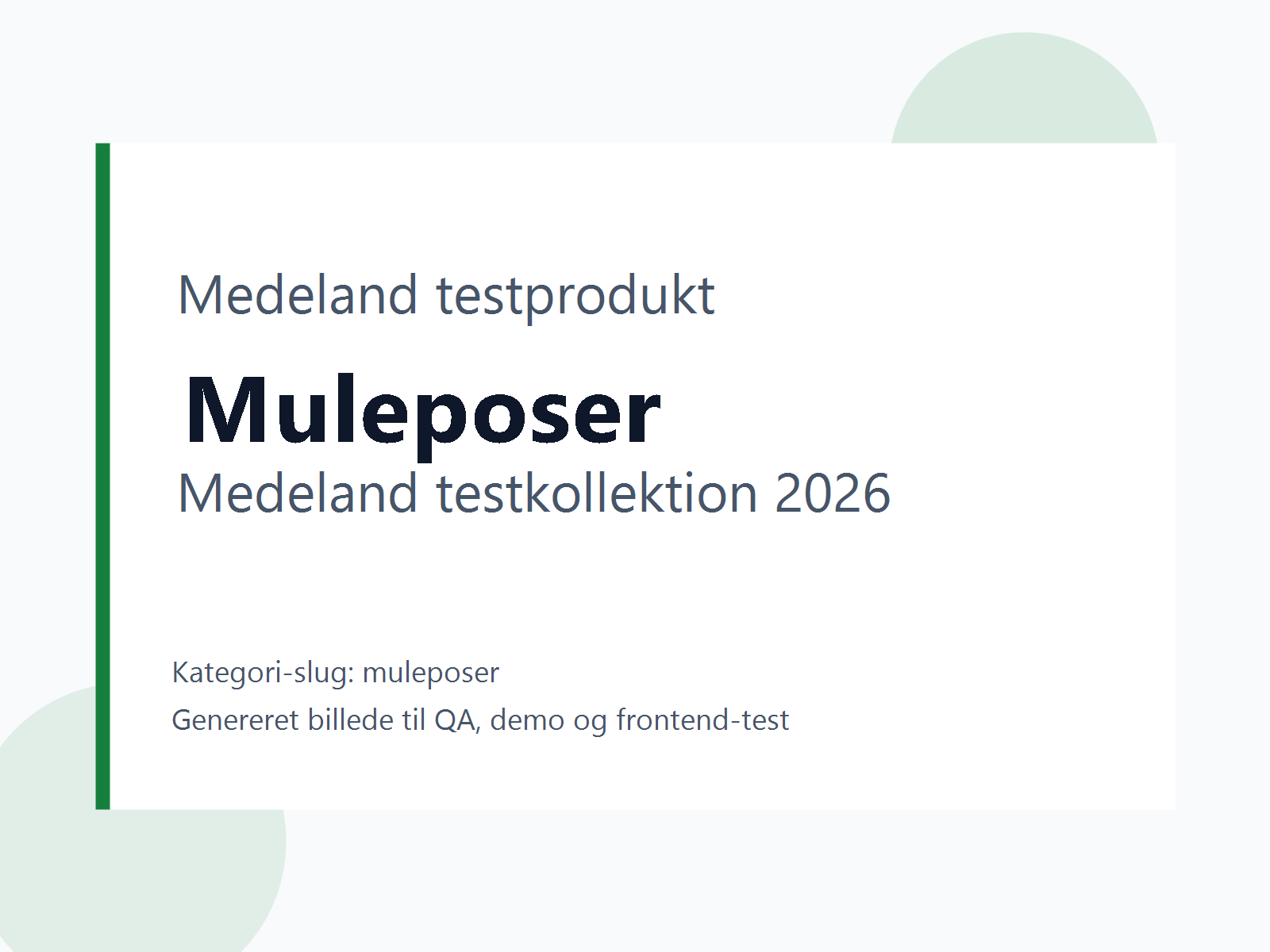 Produktbillede til testkategori Muleposer