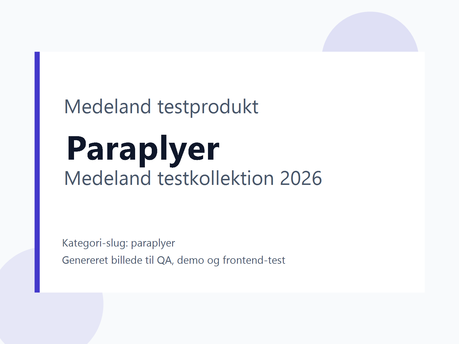 Produktbillede til testkategori Paraplyer