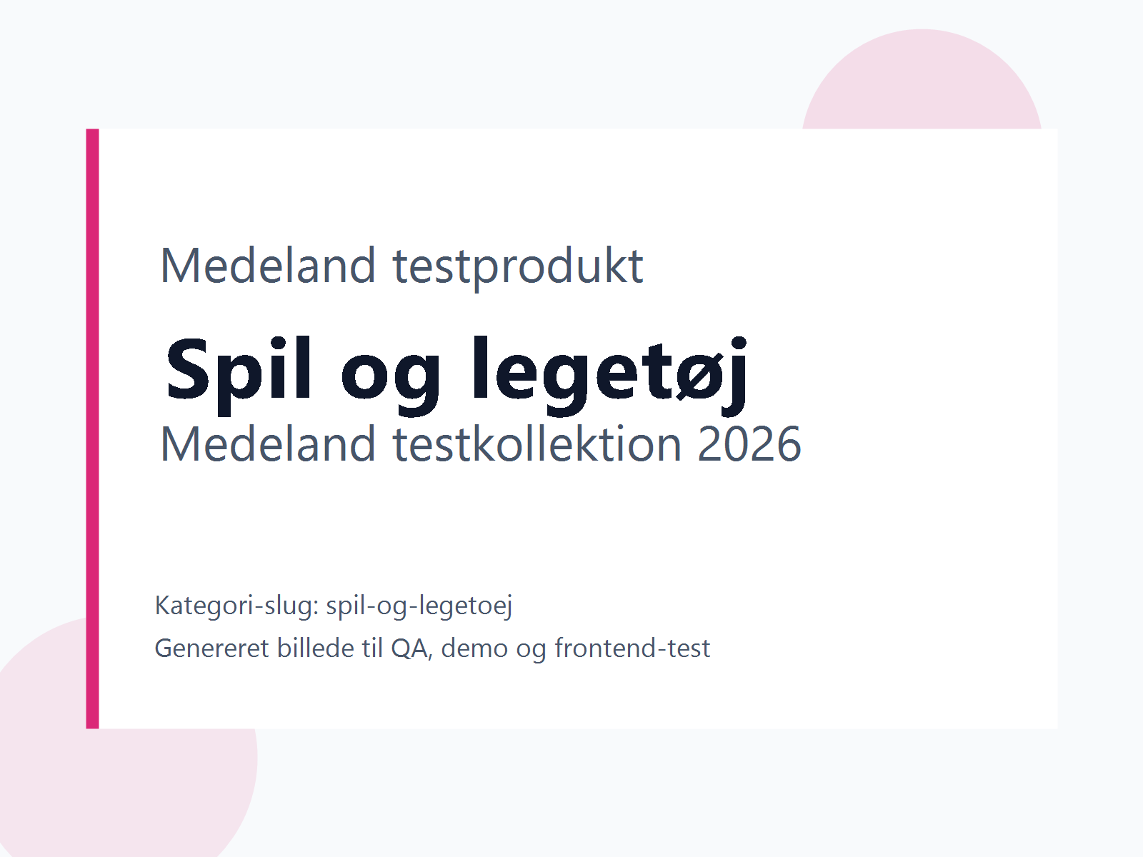 Produktbillede til testkategori Spil og legetøj