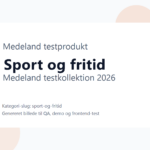 Produktbillede til testkategori Sport og fritid