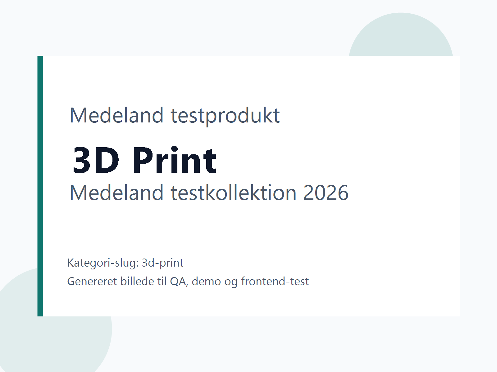 Produktbillede til testkategori 3D Print