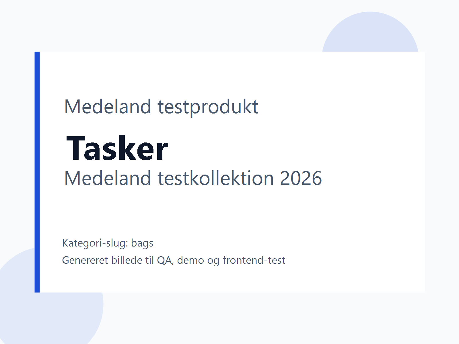 Produktbillede til testkategori Tasker