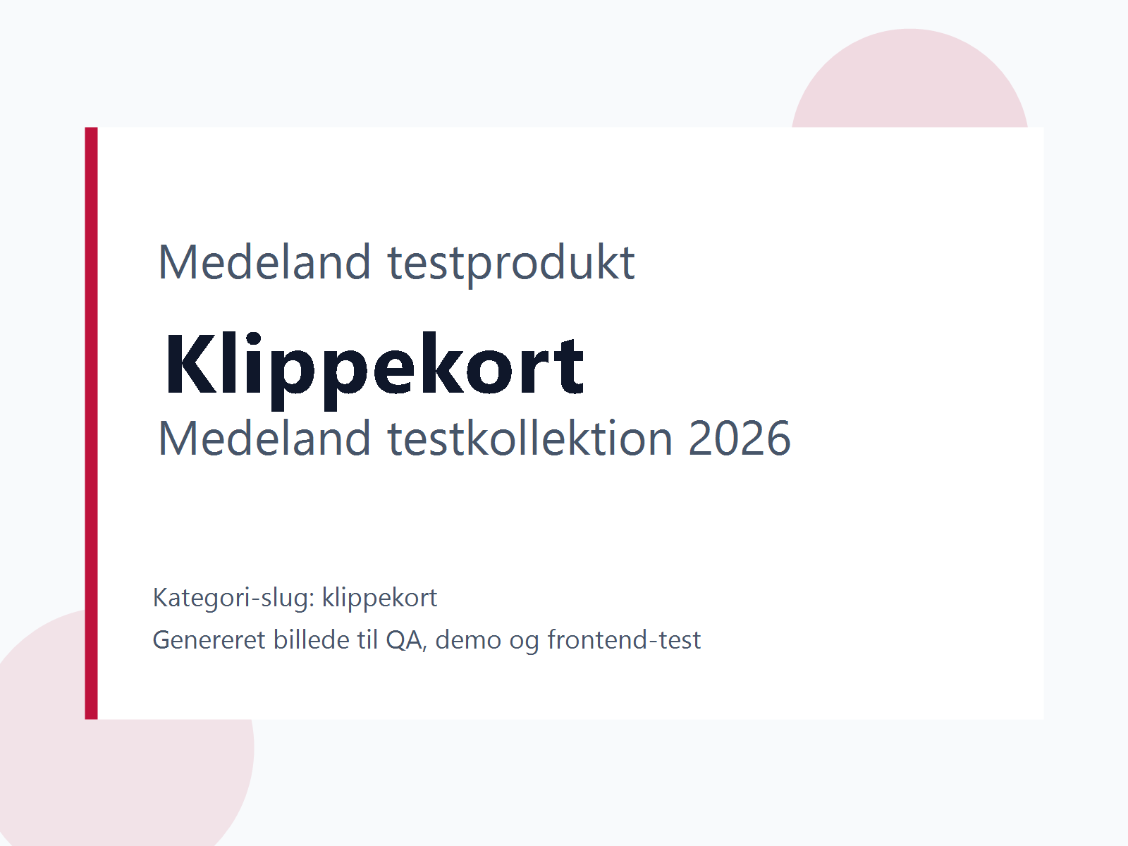 Produktbillede til testkategori Klippekort