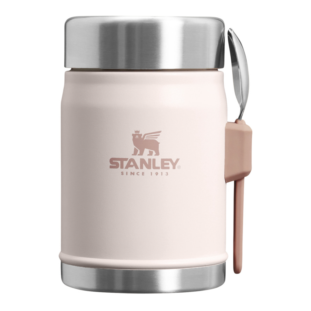 Stanley Legendary 400 ml madbeholder med ske i farven Lyserød