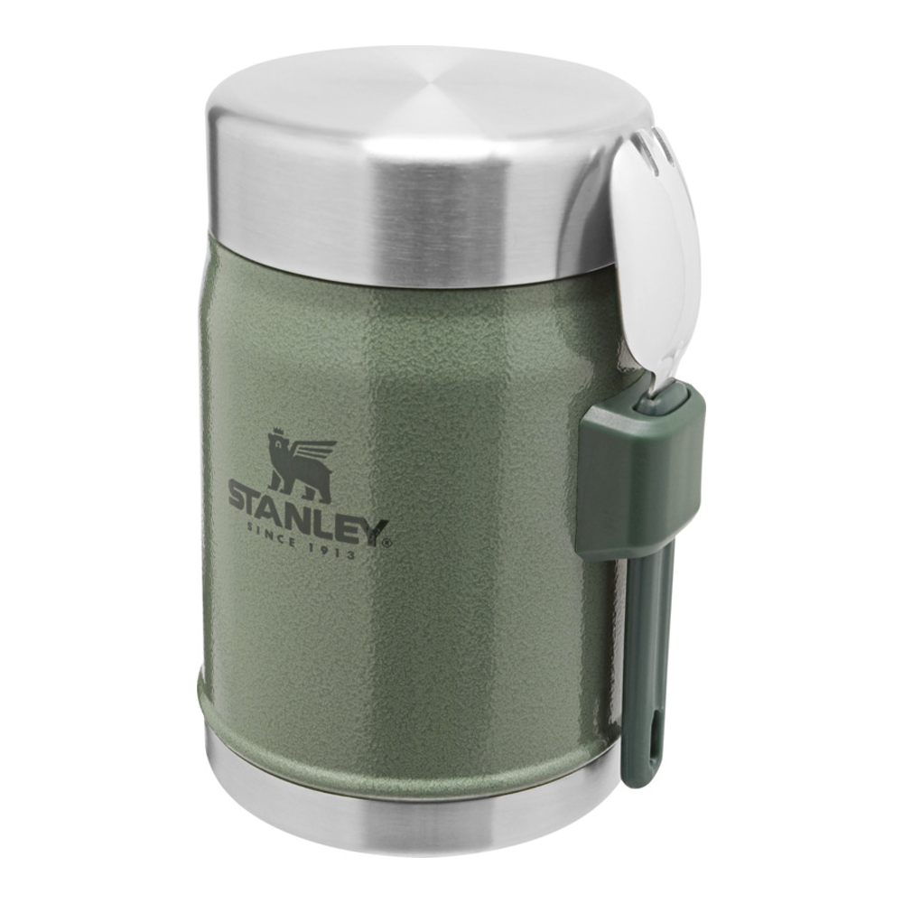 Stanley Legendary 400 ml madbeholder med ske i farven Skovgrøn
