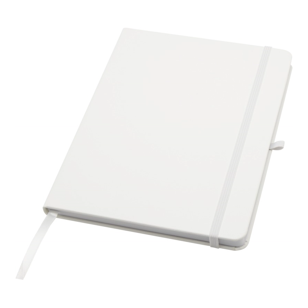 Teak A5 genvunden hardcover notesbog med linjerede sider i farven Hvid