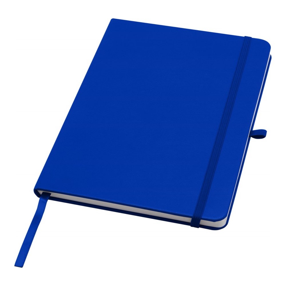 Teak A5 genvunden hardcover notesbog med linjerede sider i farven Kongeblå