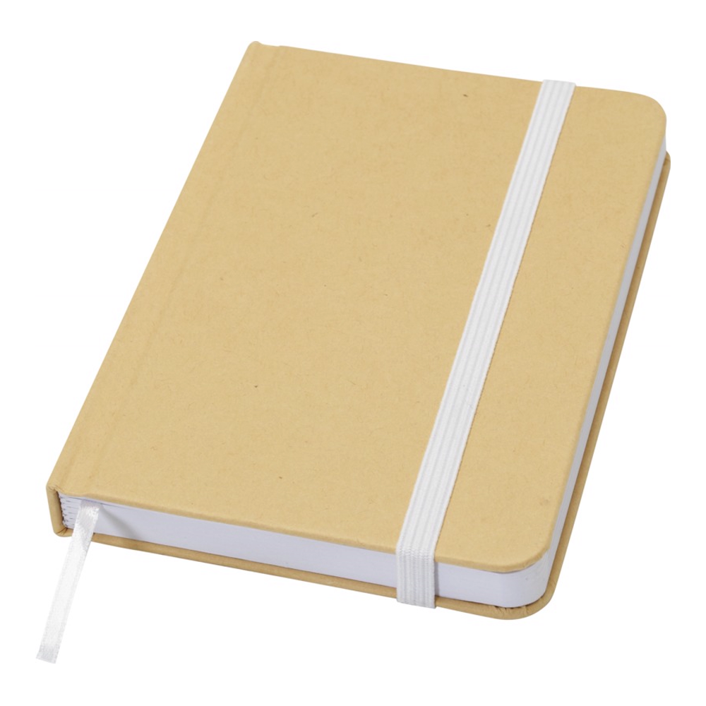 Reed A6 genvunden hardcover notesbog med almindelige sider i farven Hvid