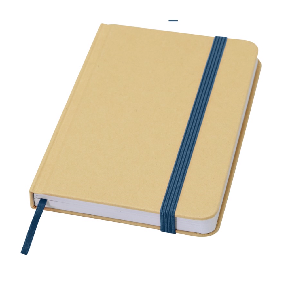 Reed A6 genvunden hardcover notesbog med almindelige sider i farven Havblå