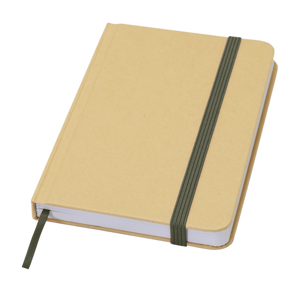 Reed A6 genvunden hardcover notesbog med almindelige sider i farven Skovgrøn