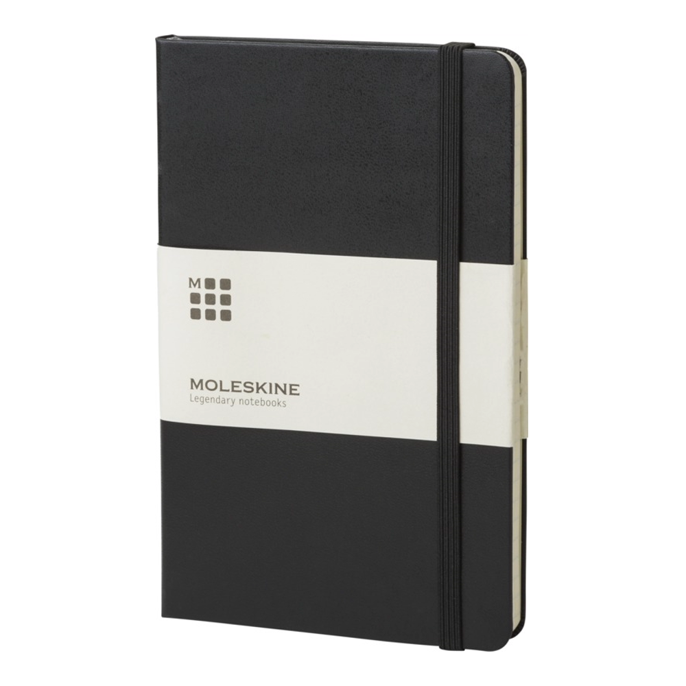 Moleskine Classic L hardcover notesbog - blank i farven Ensfarvet sort