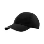 Morion 110 g/m² 6-panels GRS genanvendt cool fit sandwich cap i farven Ensfarvet sort