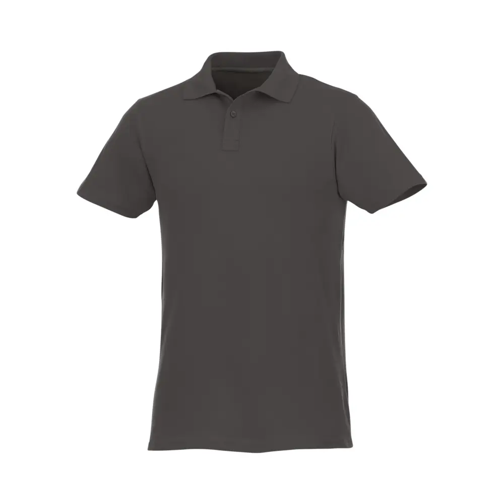 Helios 180 g/m² kortærmet polo til mænd i farven Stormgrå