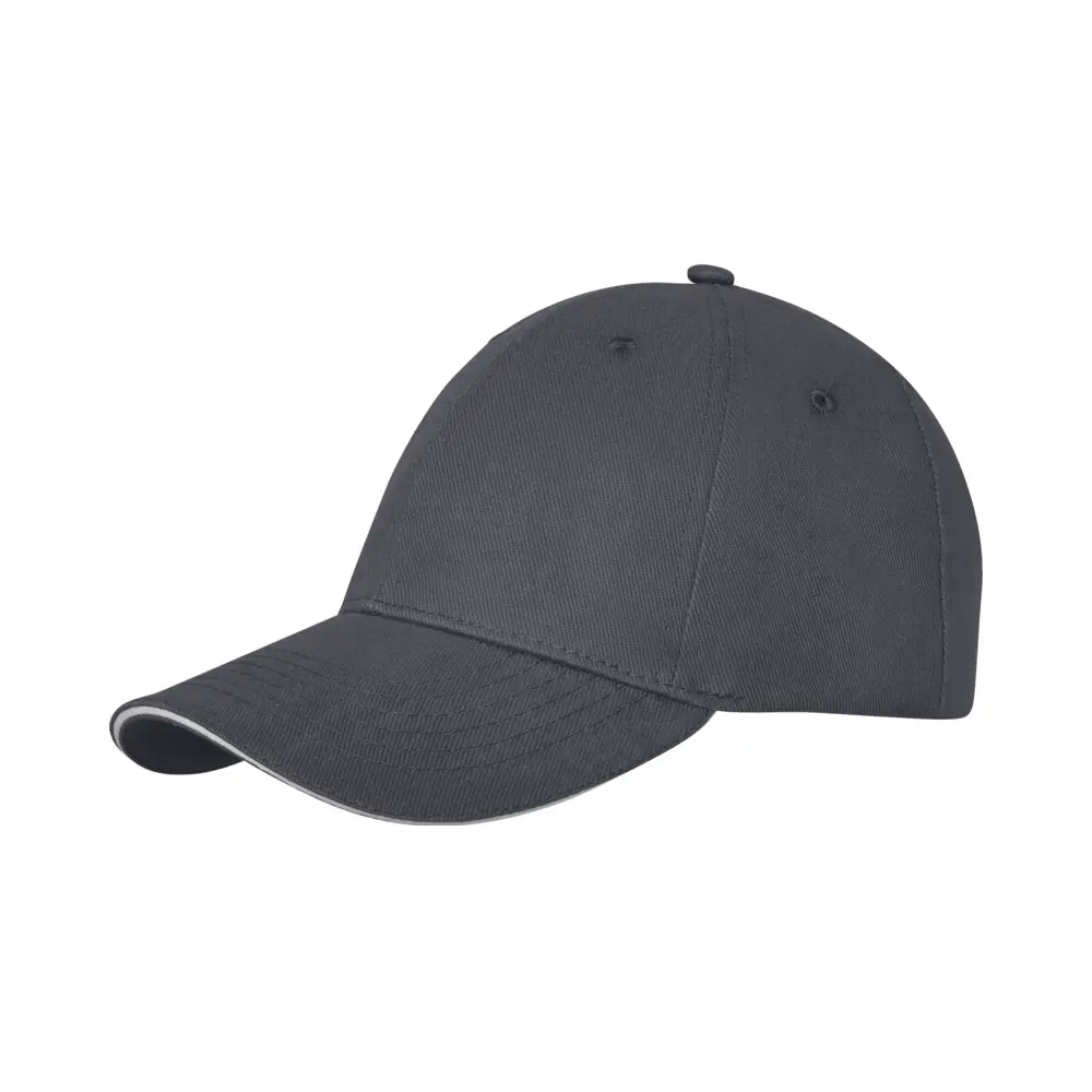 Darton 260 g/m² sandwich cap med 6 paneler i farven Stormgrå