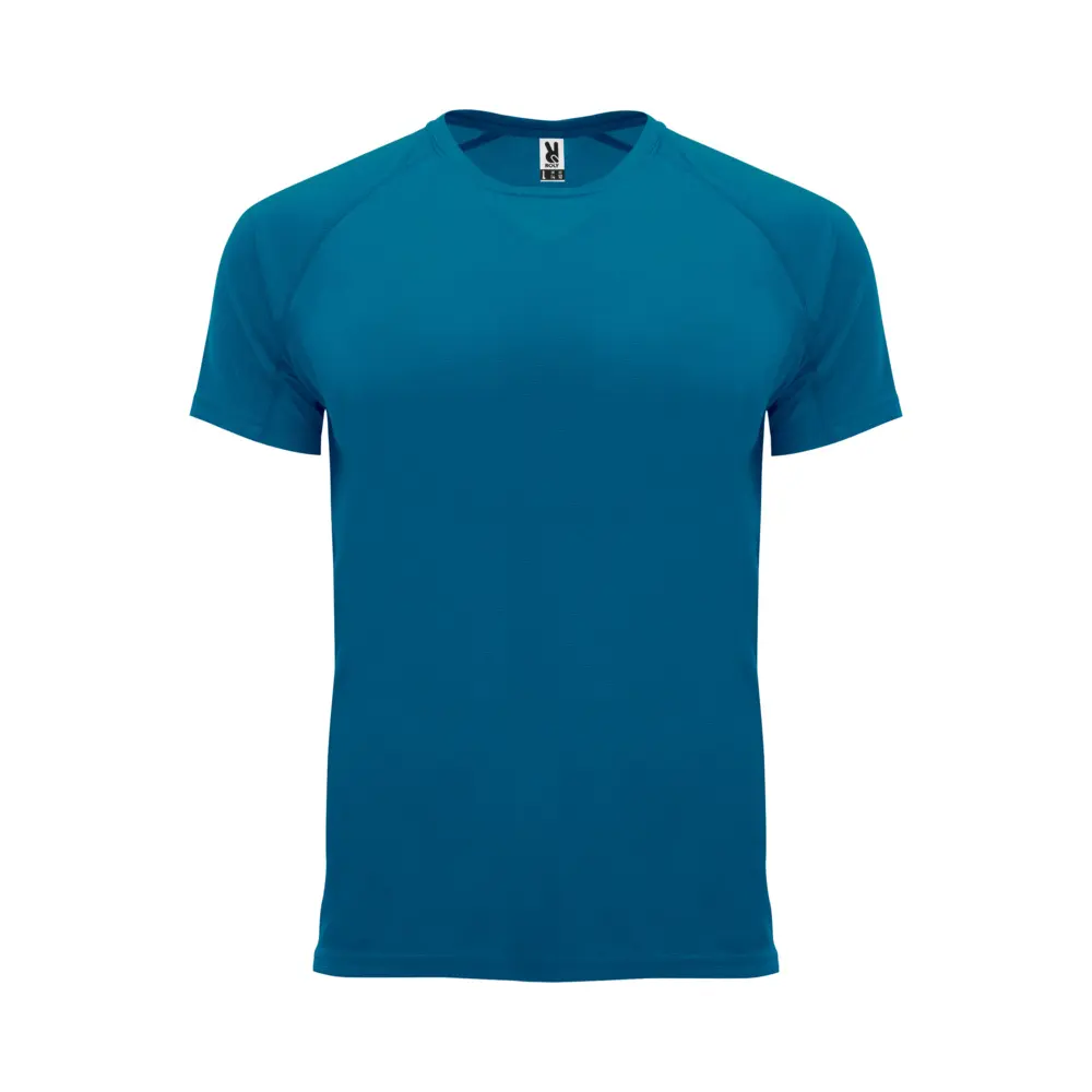 Bahrain 135 g/m² kortærmet sports t-shirt til børn i farven Måneskin blå