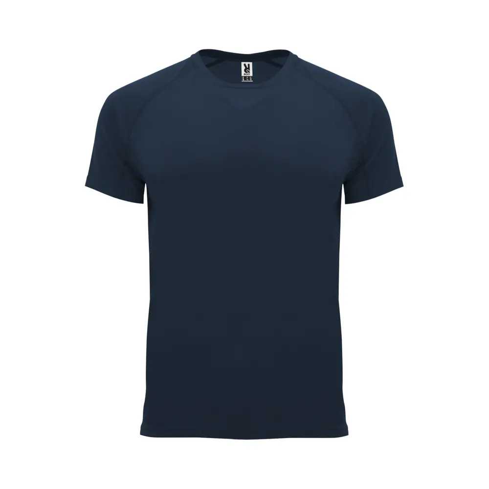 Bahrain 135 g/m² kortærmet sports t-shirt til børn i farven Marineblå