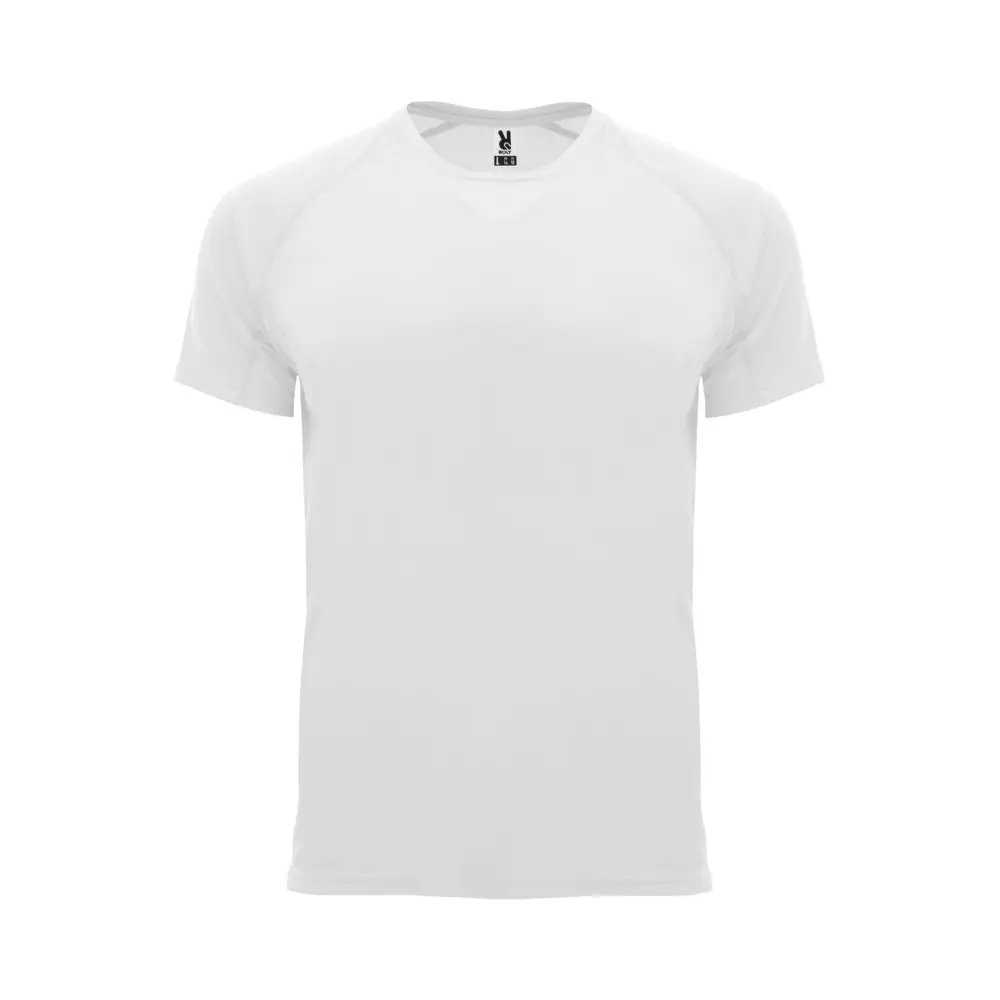 Bahrain 135 g/m² kortærmet sports t-shirt til børn i farven Hvid