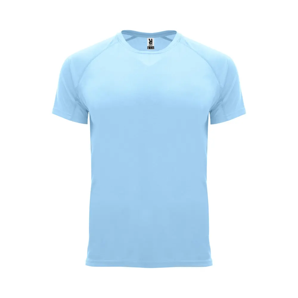 Bahrain 135 g/m² kortærmet sports t-shirt til børn i farven Himmelblå