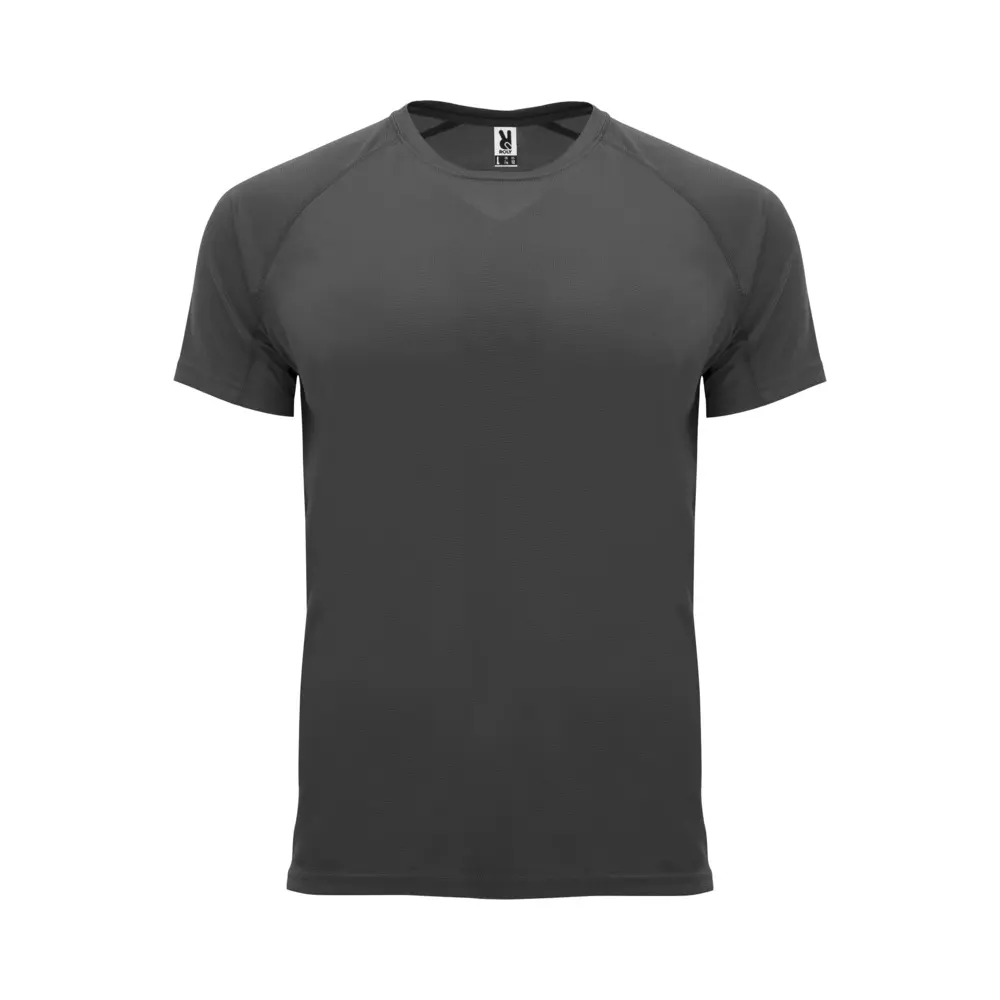Bahrain 135 g/m² kortærmet sports t-shirt til børn i farven Mørk bly