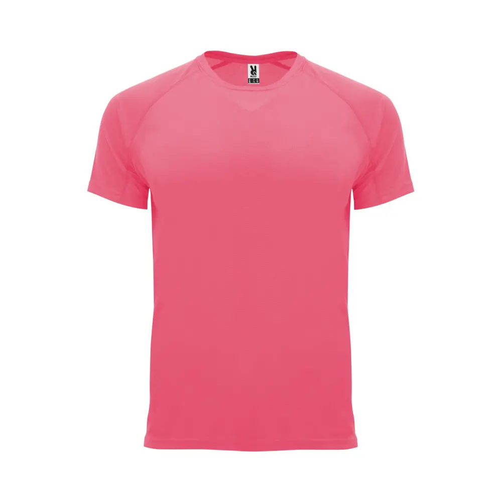 Bahrain 135 g/m² kortærmet sports t-shirt til børn i farven Fluor lady rosa