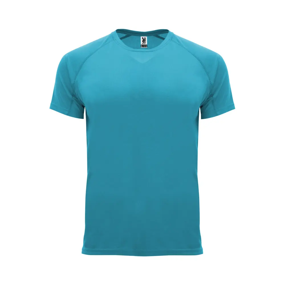 Bahrain 135 g/m² kortærmet sports t-shirt til børn i farven Turkis