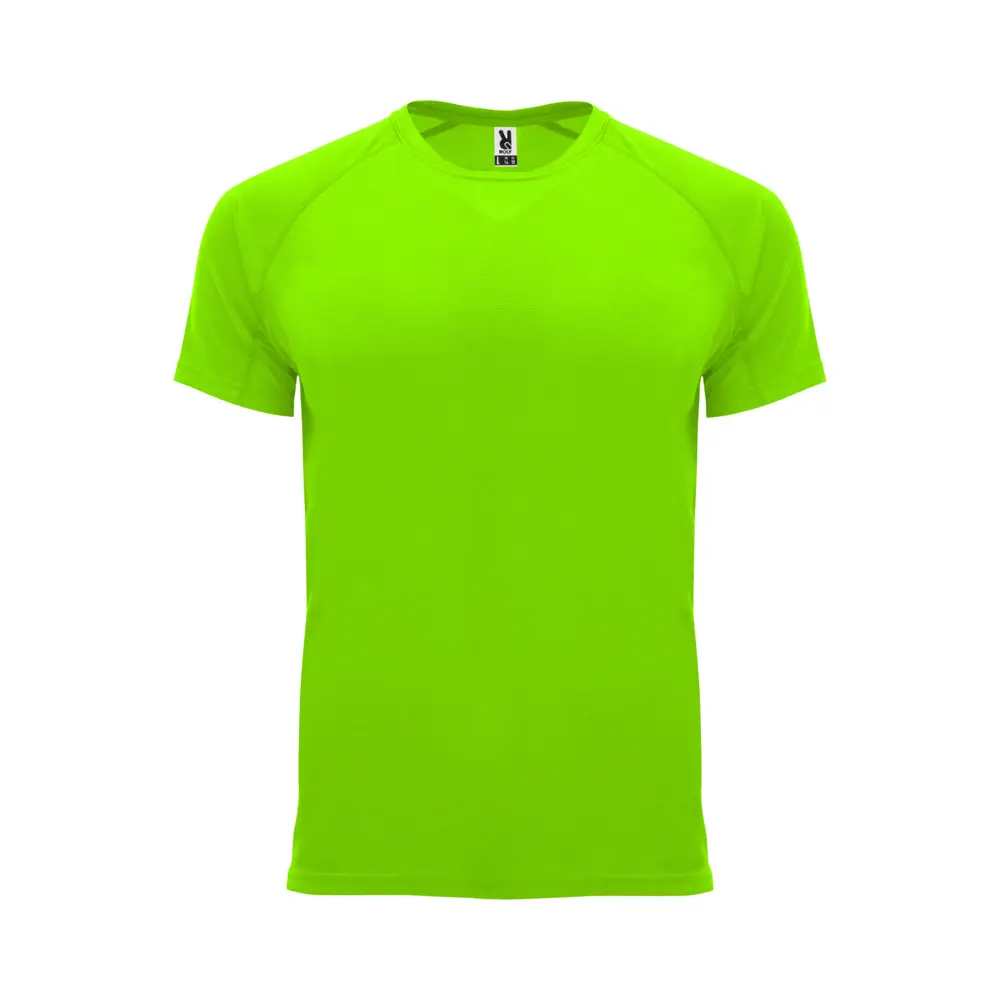 Bahrain 135 g/m² kortærmet sports t-shirt til børn i farven Fluorgrøn