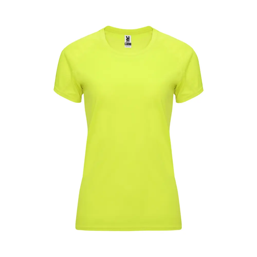 Bahrain 135 g/m² kortærmet sports t-shirt til kvinder i farven Fluorgul