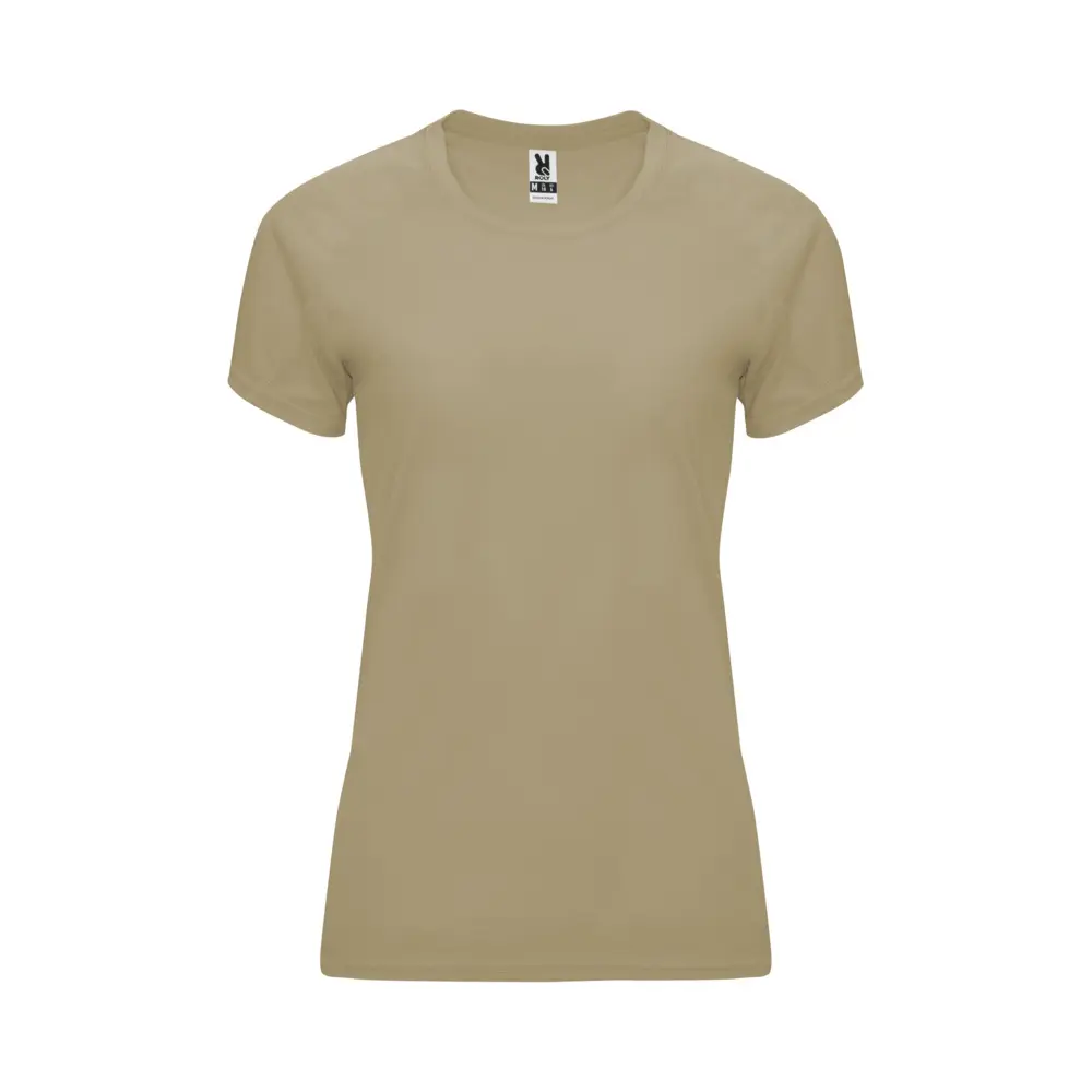 Bahrain 135 g/m² kortærmet sports t-shirt til kvinder i farven Mørk sand