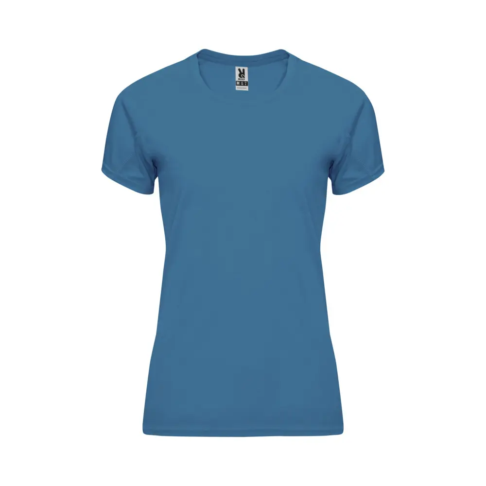 Bahrain 135 g/m² kortærmet sports t-shirt til kvinder i farven Måneskin blå