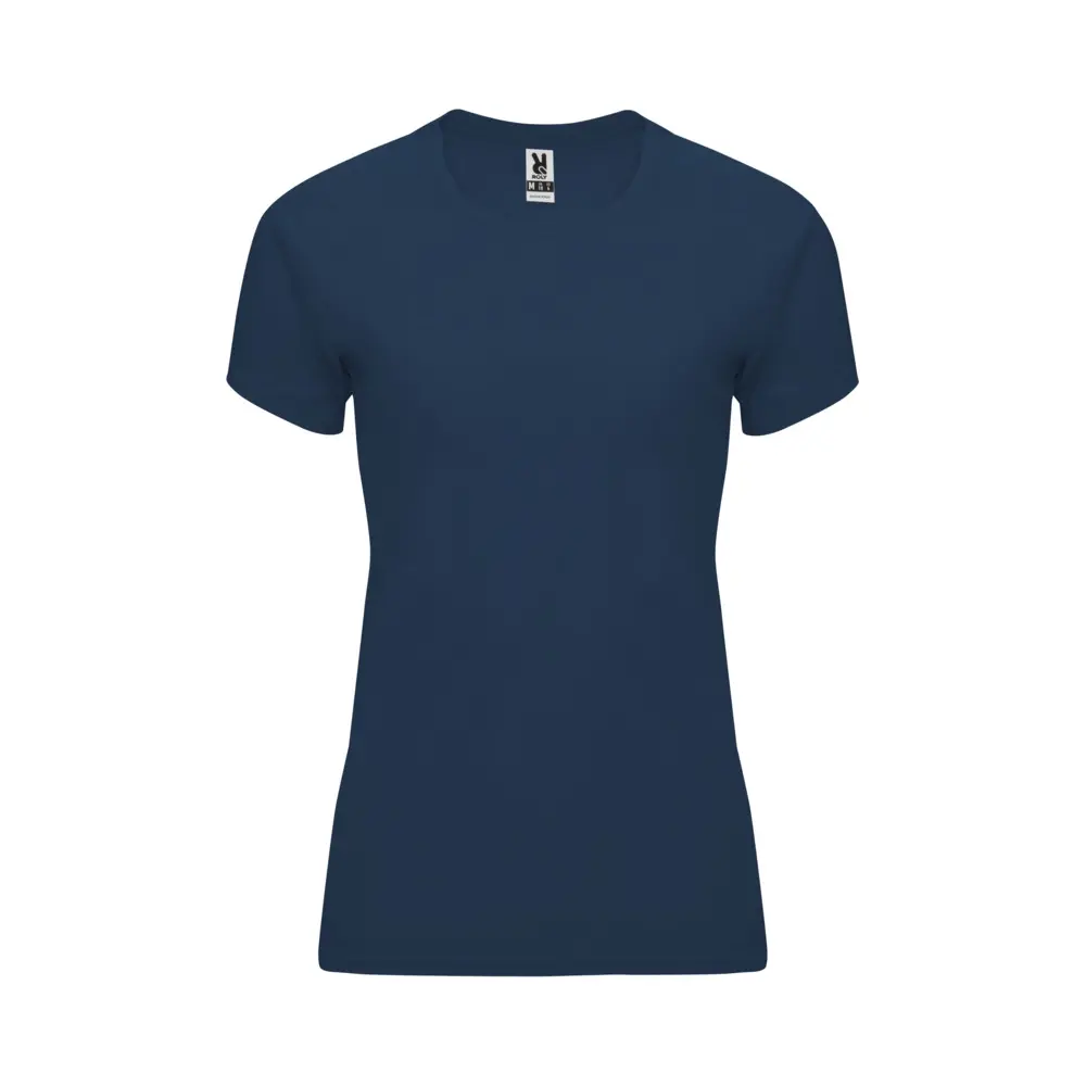 Bahrain 135 g/m² kortærmet sports t-shirt til kvinder i farven Marineblå