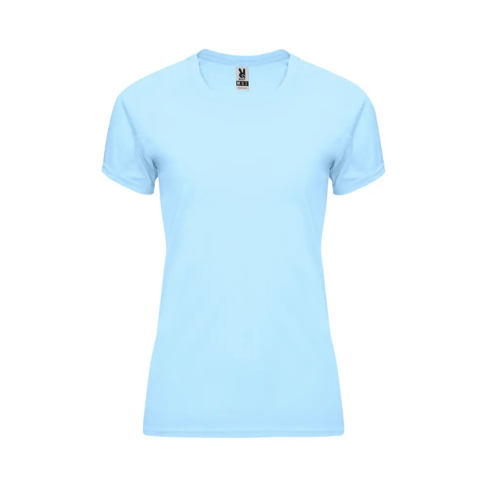 Bahrain 135 g/m² kortærmet sports t-shirt til kvinder i farven Himmelblå