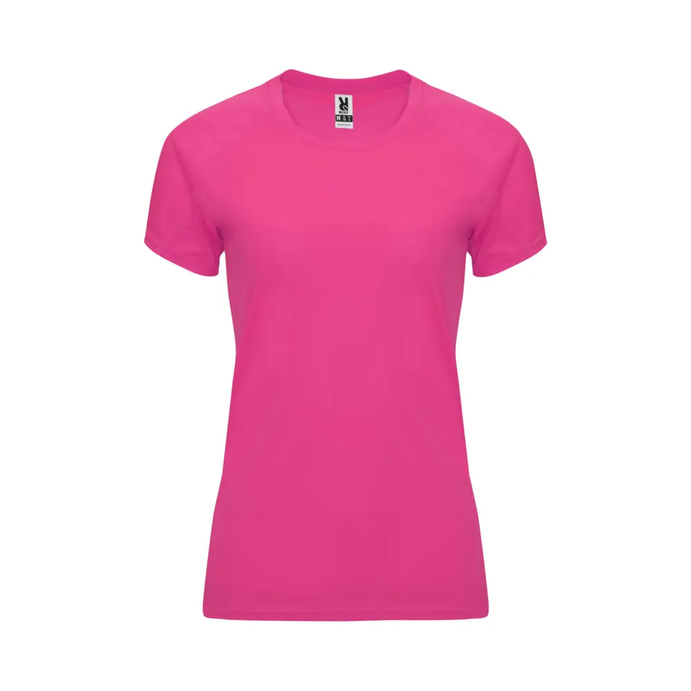 Bahrain 135 g/m² kortærmet sports t-shirt til kvinder i farven Fluor rosa