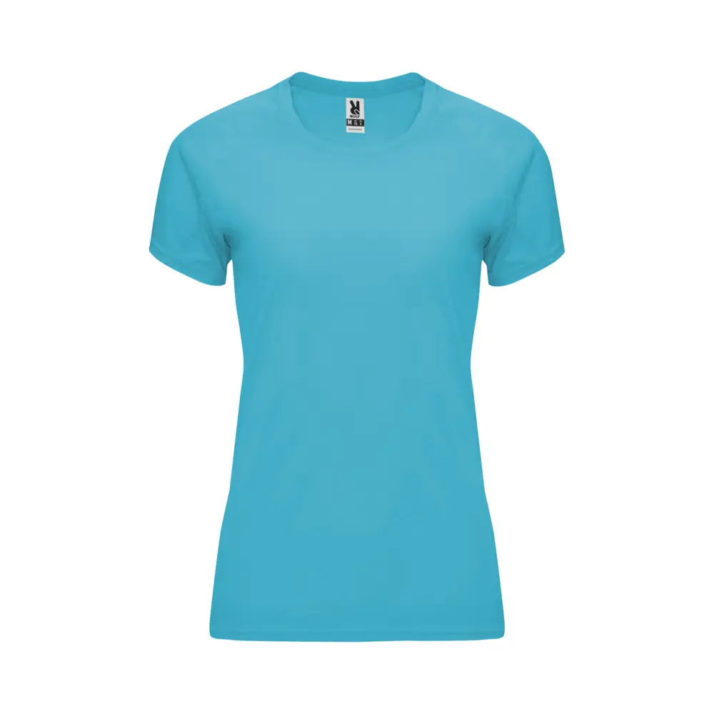 Bahrain 135 g/m² kortærmet sports t-shirt til kvinder i farven Turkis