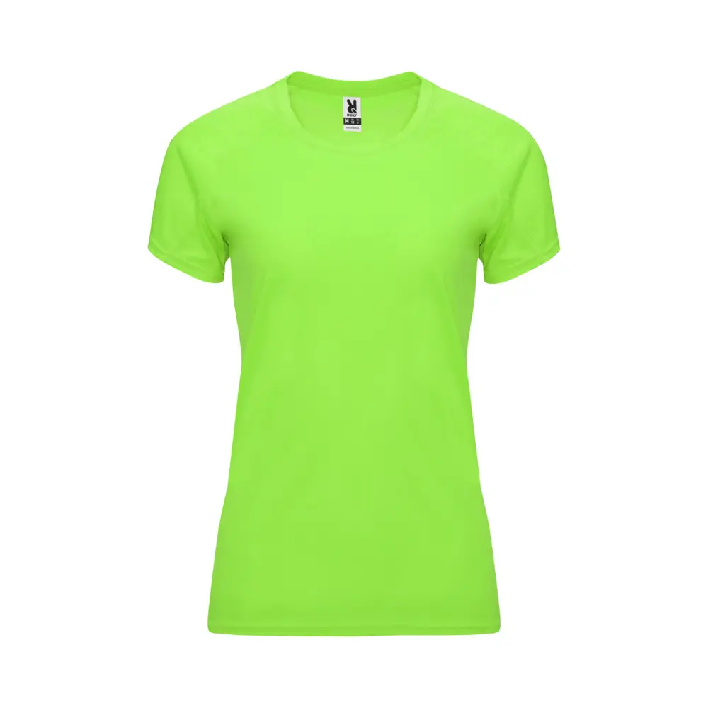 Bahrain 135 g/m² kortærmet sports t-shirt til kvinder i farven Fluorgrøn
