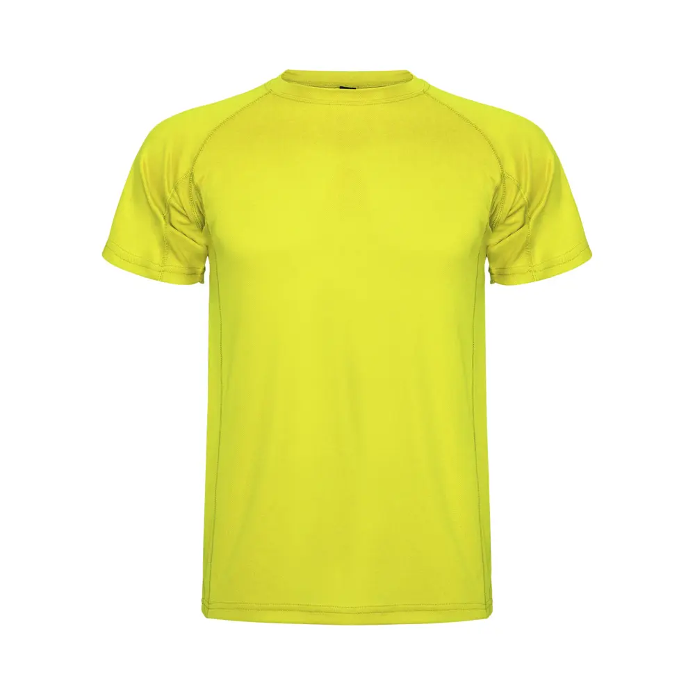 Montecarlo 150 g/m² kortærmet sport t-shirt til mænd i farven Fluorgul