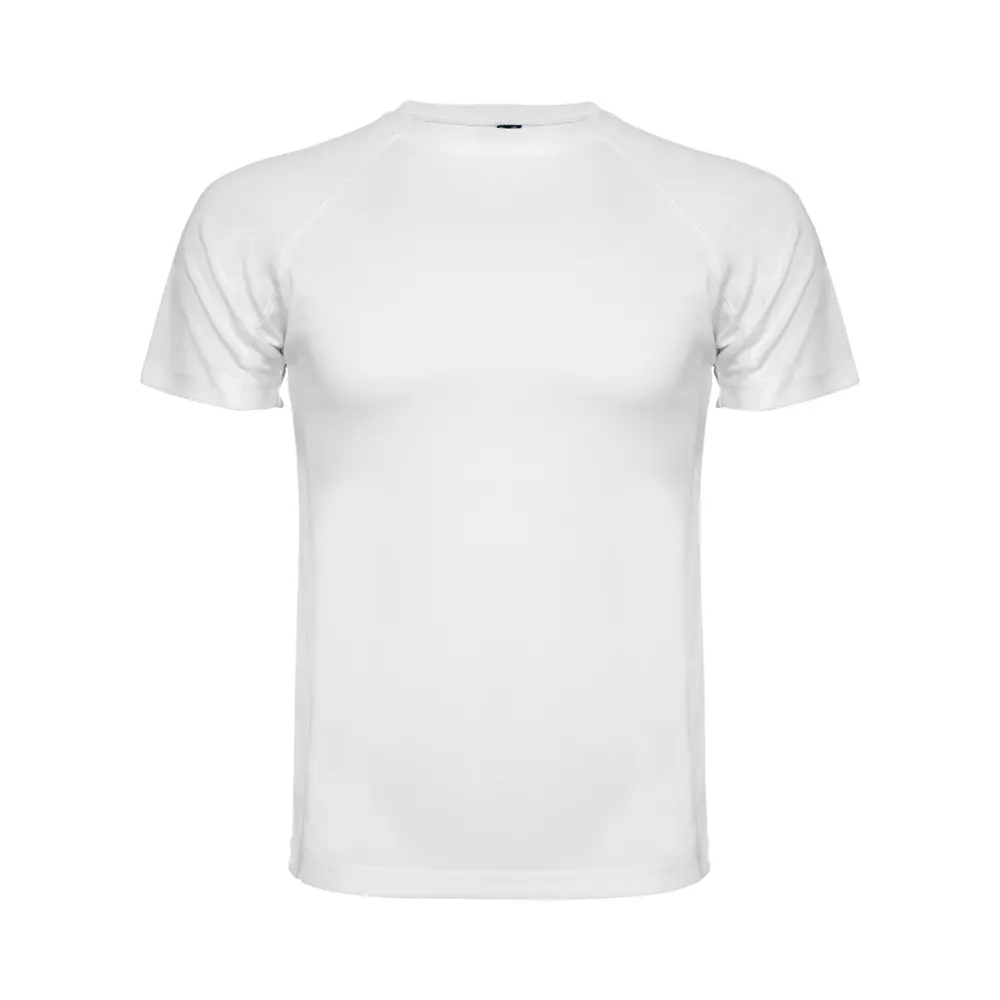 Montecarlo 150 g/m² kortærmet sport t-shirt til mænd i farven Hvid