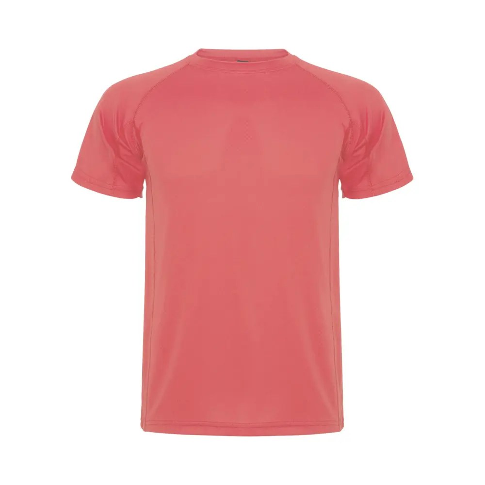Montecarlo 150 g/m² kortærmet sport t-shirt til mænd i farven Fluorkoral