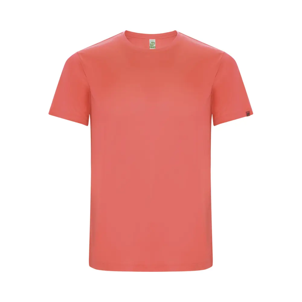 Imola 135 g/m² kortærmet sports t-shirt til mænd i farven Fluorkoral