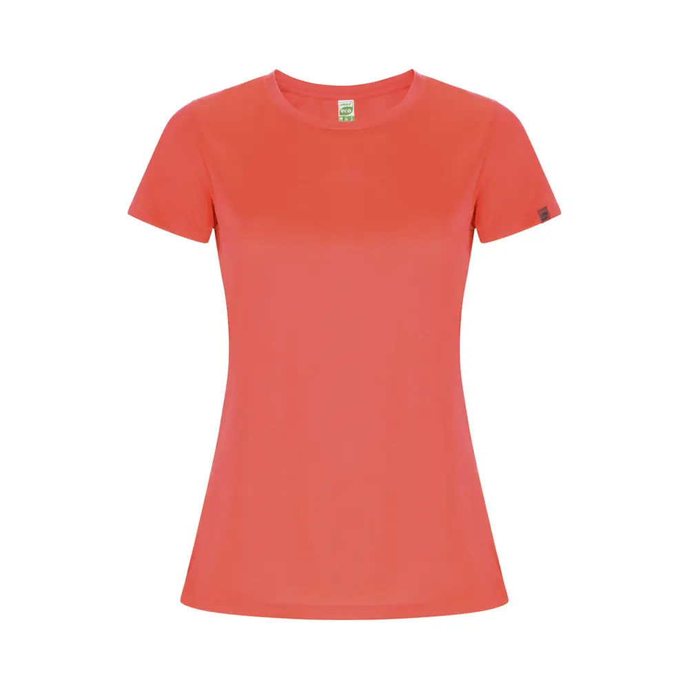 Imola 135 g/m² kortærmet sports t-shirt til kvinder i farven Fluorkoral