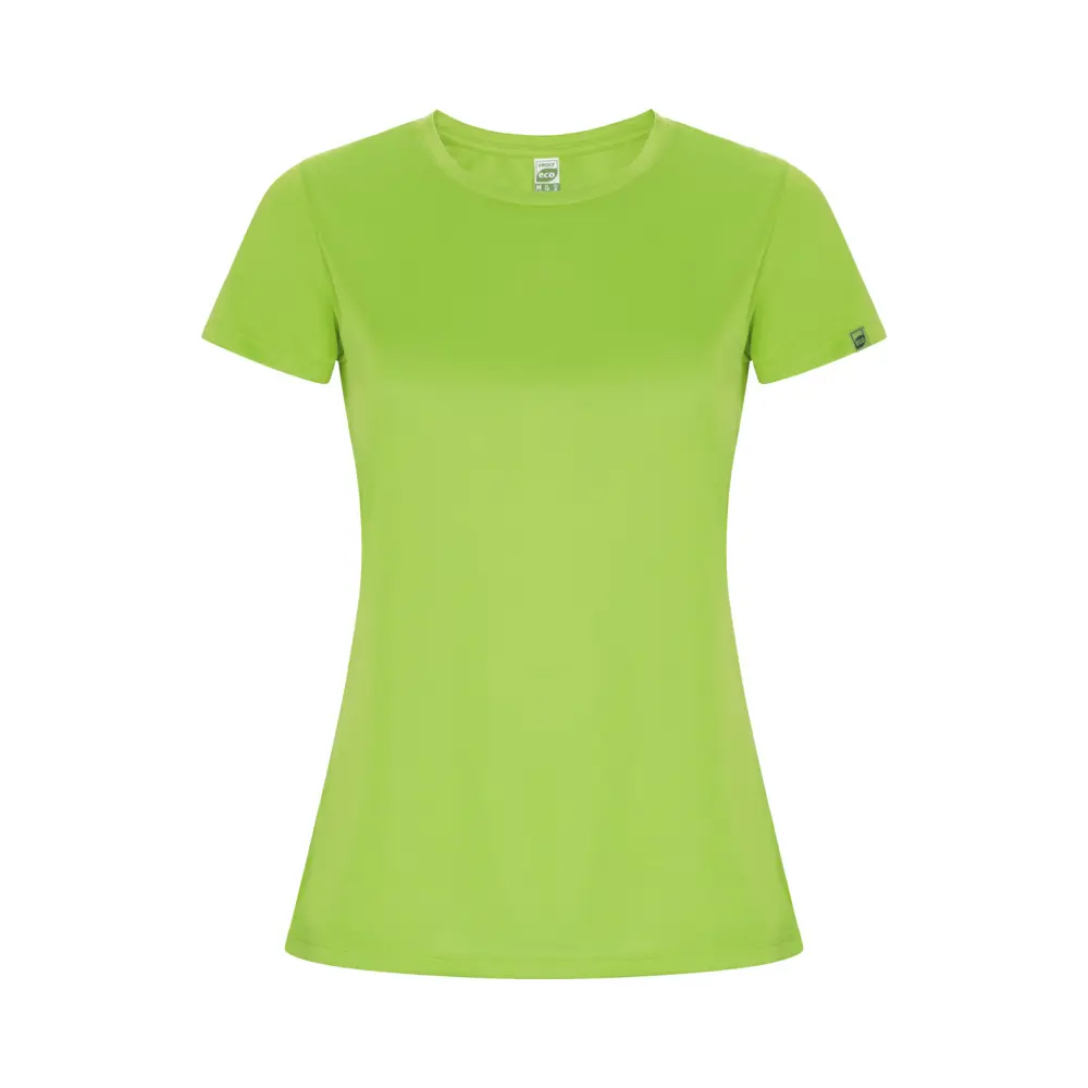 Imola 135 g/m² kortærmet sports t-shirt til kvinder i farven Limefarvet