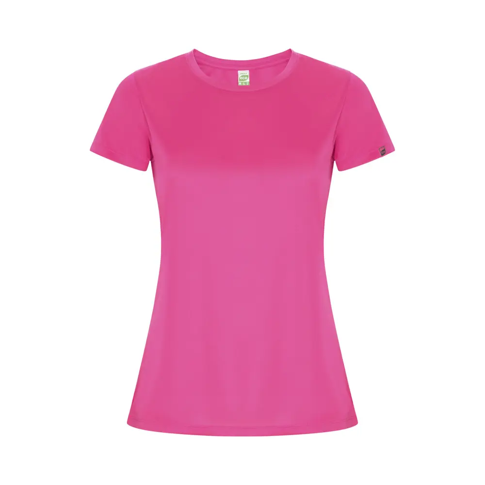 Imola 135 g/m² kortærmet sports t-shirt til kvinder i farven Fluor rosa