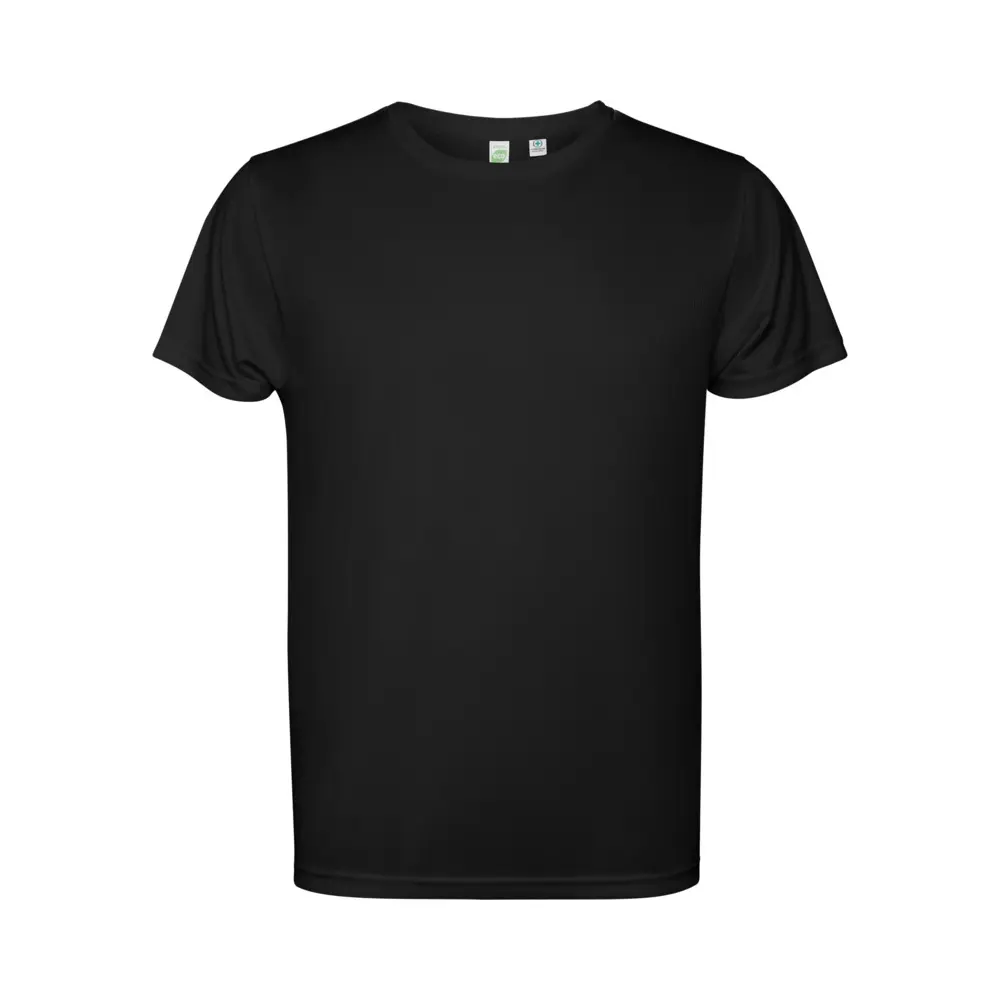 Estoril 125 g/m² kortærmet t-shirt til mænd i farven Ensfarvet sort