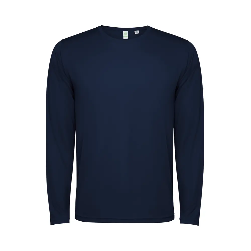 Estoril 125 g/m² langærmet unisex t-shirt i farven Marineblå