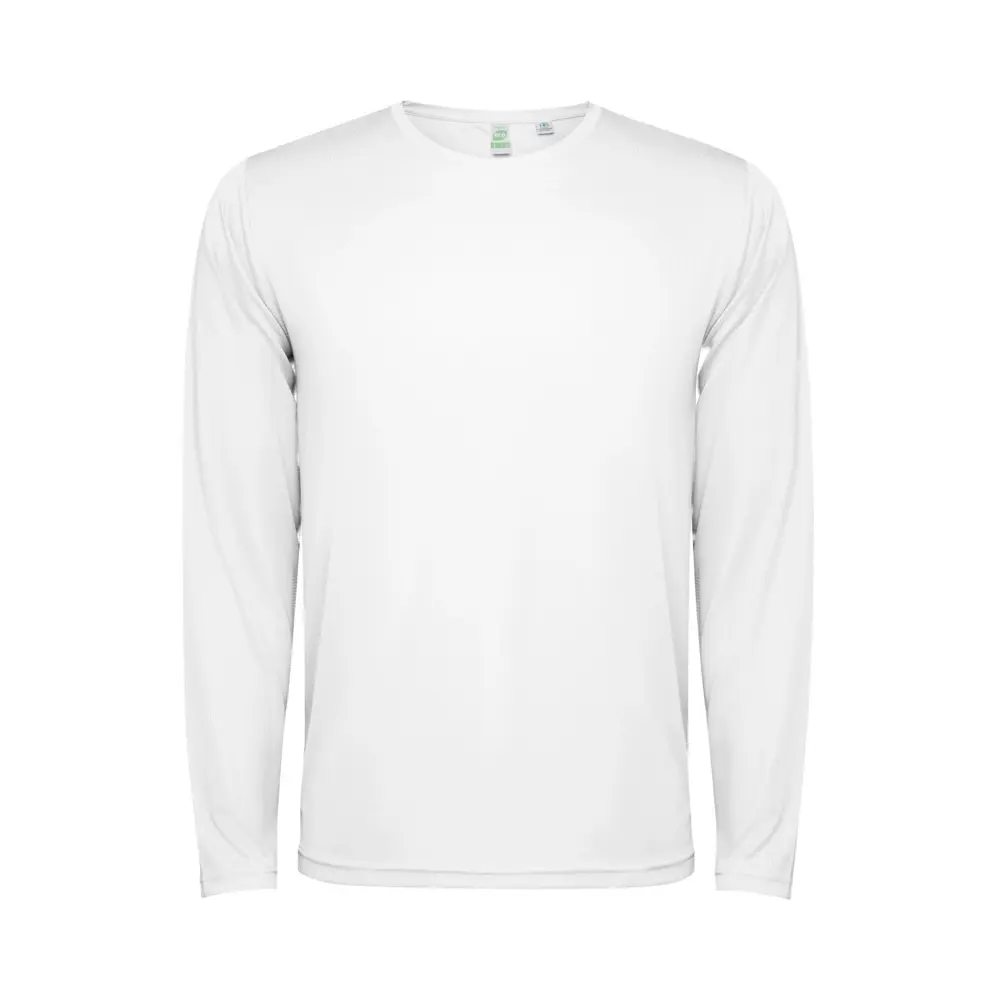 Estoril 125 g/m² langærmet unisex t-shirt i farven Hvid