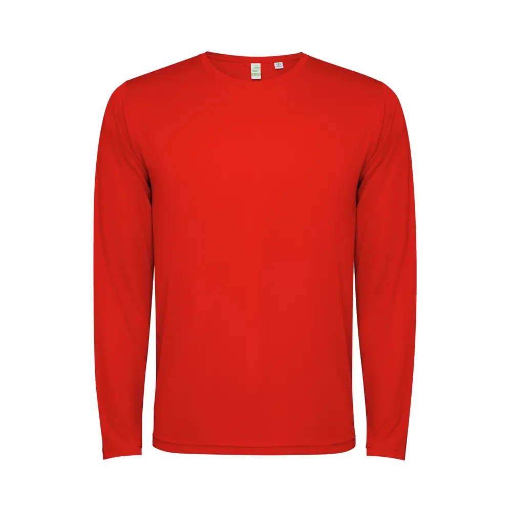 Estoril 125 g/m² langærmet unisex t-shirt i farven Rød