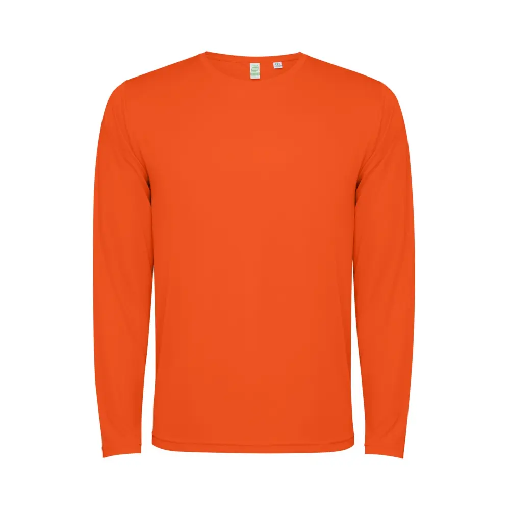 Estoril 125 g/m² langærmet unisex t-shirt i farven Ild orange