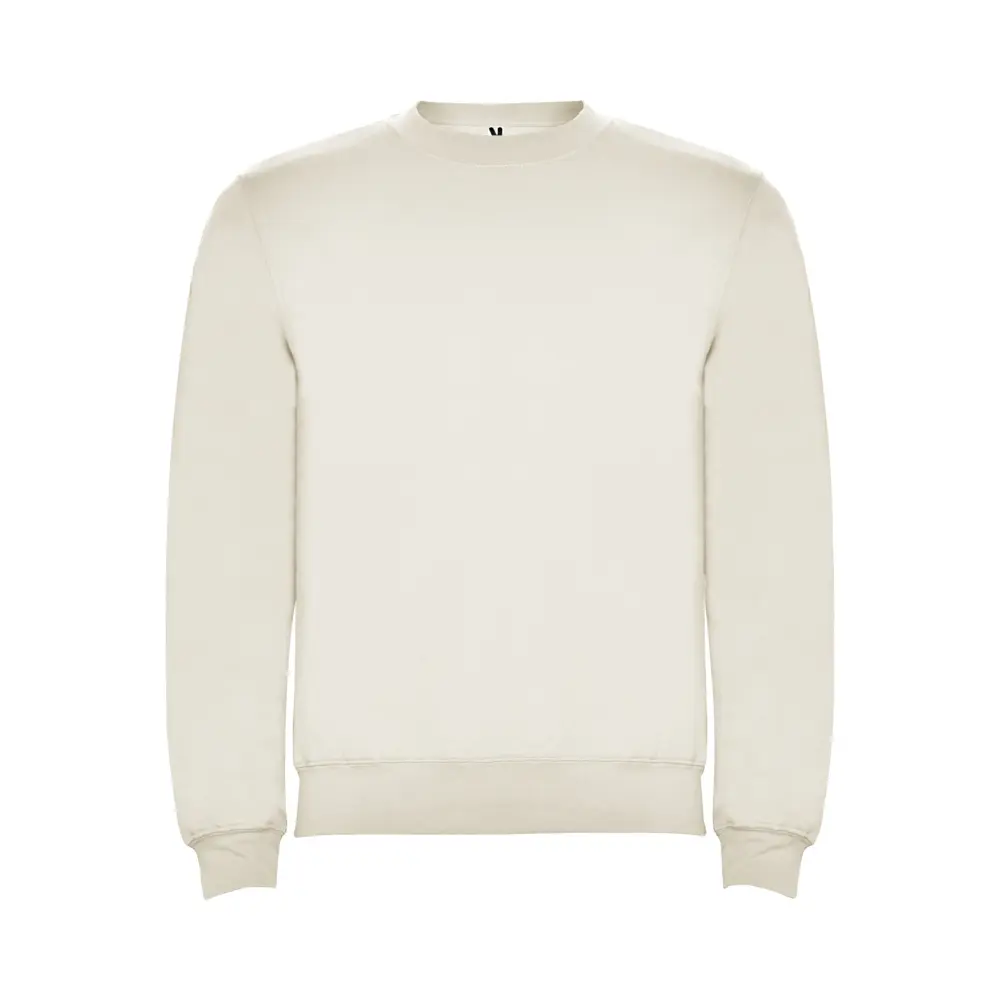 Clasica 280 g/m² unisex sweater med rund hals i farven Vintage hvid
