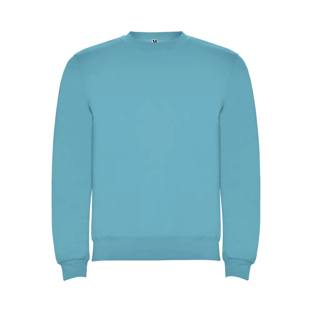 Clasica 280 g/m² unisex sweater med rund hals i farven Turkis